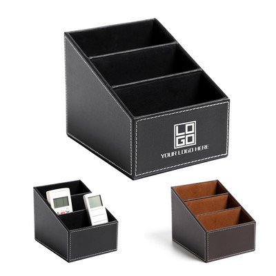 PU Leather Desk Organizer